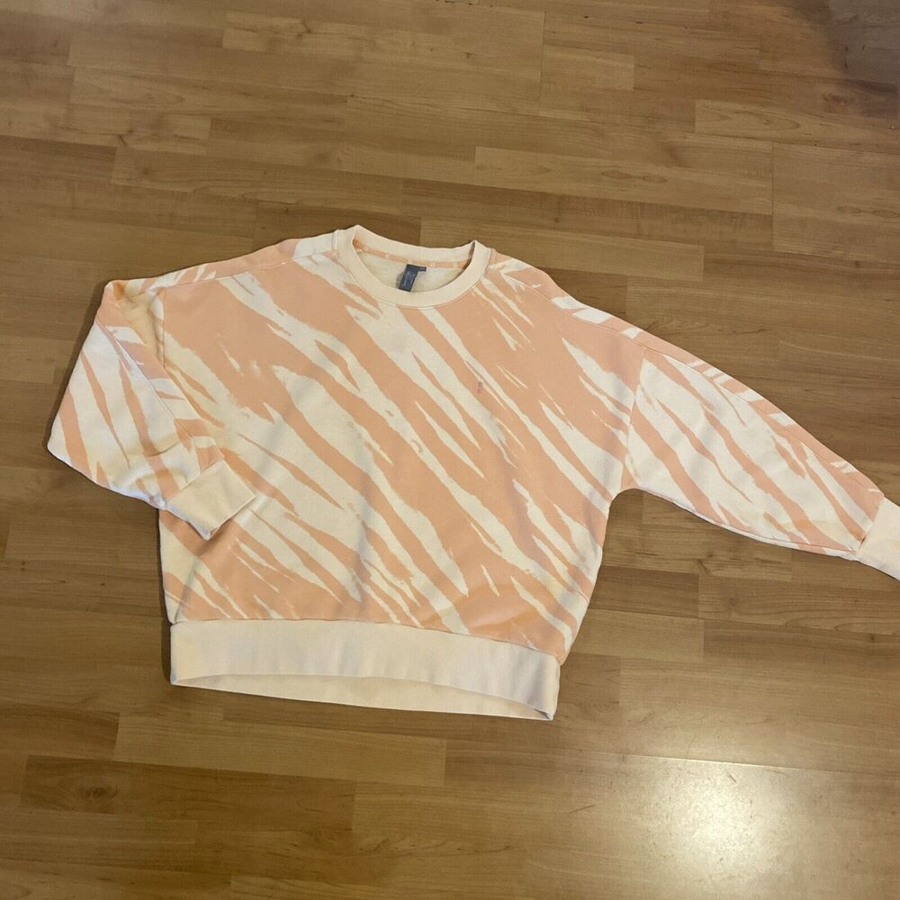 Sweaty Betty Orange Animal Print Crewneck Pullover Sweatshirt -Size‎ XXL - Picture 10 of 15
